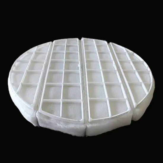 Factory Price PP PE PVC PTFE Plastic Wire Mesh Mist Eliminator Demister for Degassing Tower